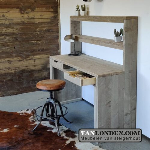 Steigerhouten bureau Archie (Steigerhouten bureaus op maat gemaakt) Steigerhouten bureau Archie (Steigerhouten bureaus op maat gemaakt)